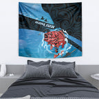 Snapper Fishing New Zealand Tapestry Tamure Fish Hook Maori Pattern