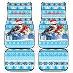 Australia Christmas In July Car Mats Kookaburra Santa Blue Color