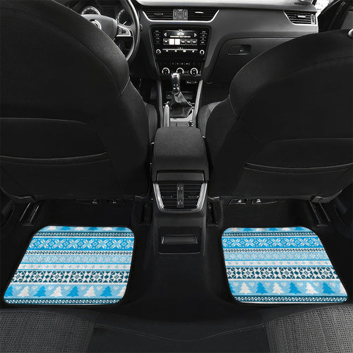 Australia Christmas In July Car Mats Kookaburra Santa Blue Color