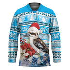 Australia Christmas In July Hockey Jersey Kookaburra Santa Blue Color