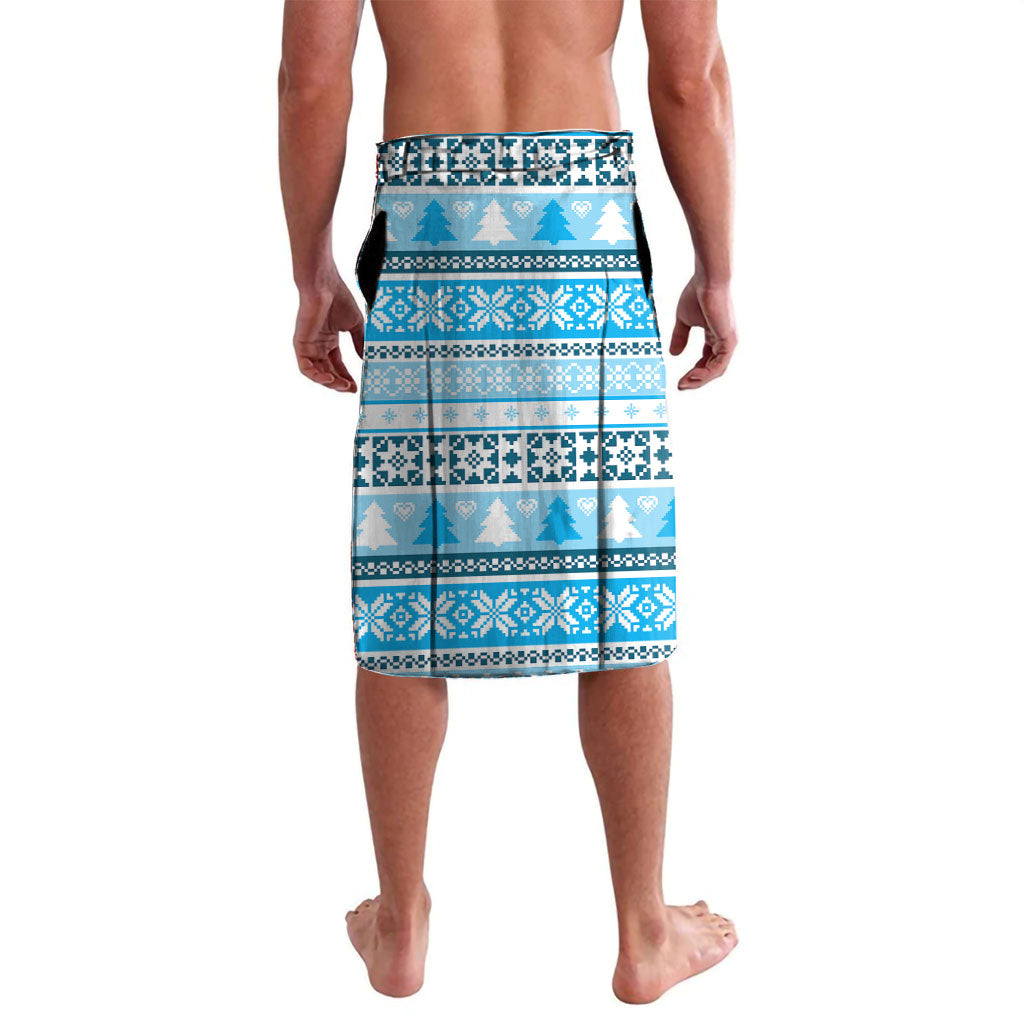Australia Christmas In July Lavalava Kookaburra Santa Blue Color