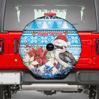 Australia Christmas In July Spare Tire Cover Kookaburra Santa Blue Color