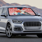 Australia Christmas In July Auto Sun Shade Kookaburra Santa Red Color