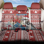 Australia Christmas In July Back Car Seat Cover Kookaburra Santa Red Color