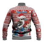 Australia Christmas In July Baseball Jacket Kookaburra Santa Red Color