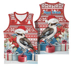 Australia Christmas In July Basketball Jersey Kookaburra Santa Red Color