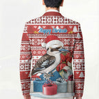 Australia Christmas In July Blazer Kookaburra Santa Red Color