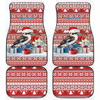 Australia Christmas In July Car Mats Kookaburra Santa Red Color