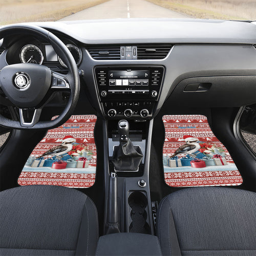 Australia Christmas In July Car Mats Kookaburra Santa Red Color