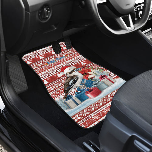 Australia Christmas In July Car Mats Kookaburra Santa Red Color