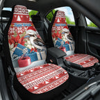Australia Christmas In July Car Seat Cover Kookaburra Santa Red Color
