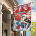 Australia Christmas In July Garden Flag Kookaburra Santa Red Color