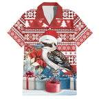 Australia Christmas In July Hawaiian Shirt Kookaburra Santa Red Color