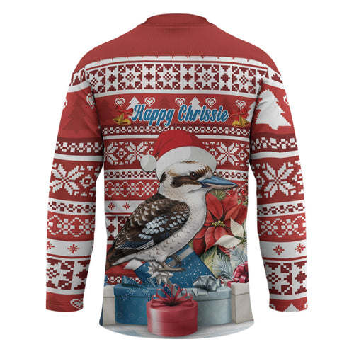 Australia Christmas In July Hockey Jersey Kookaburra Santa Red Color