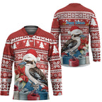 Australia Christmas In July Hockey Jersey Kookaburra Santa Red Color