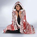 Australia Christmas In July Hooded Blanket Kookaburra Santa Red Color