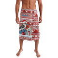 Australia Christmas In July Lavalava Kookaburra Santa Red Color