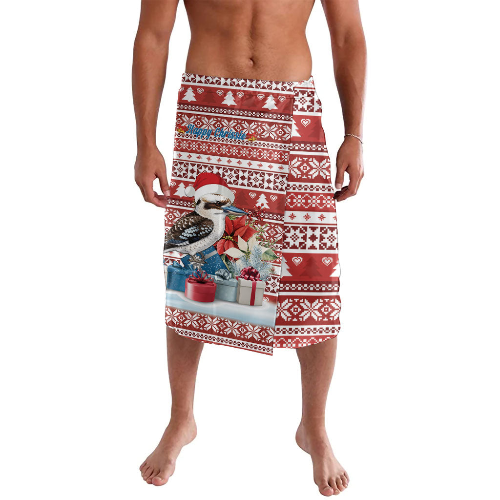 Australia Christmas In July Lavalava Kookaburra Santa Red Color