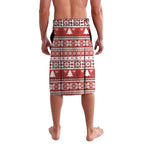 Australia Christmas In July Lavalava Kookaburra Santa Red Color