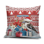 Australia Christmas In July Pillow Cover Kookaburra Santa Red Color