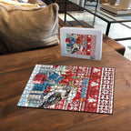 Australia Christmas In July Puzzle Kookaburra Santa Red Color