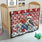 Australia Christmas In July Quilt Kookaburra Santa Red Color