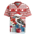 Australia Christmas In July Rugby Jersey Kookaburra Santa Red Color