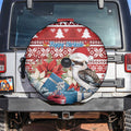 Australia Christmas In July Spare Tire Cover Kookaburra Santa Red Color