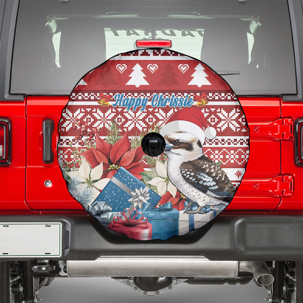 Australia Christmas In July Spare Tire Cover Kookaburra Santa Red Color