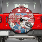 Australia Christmas In July Spare Tire Cover Kookaburra Santa Red Color