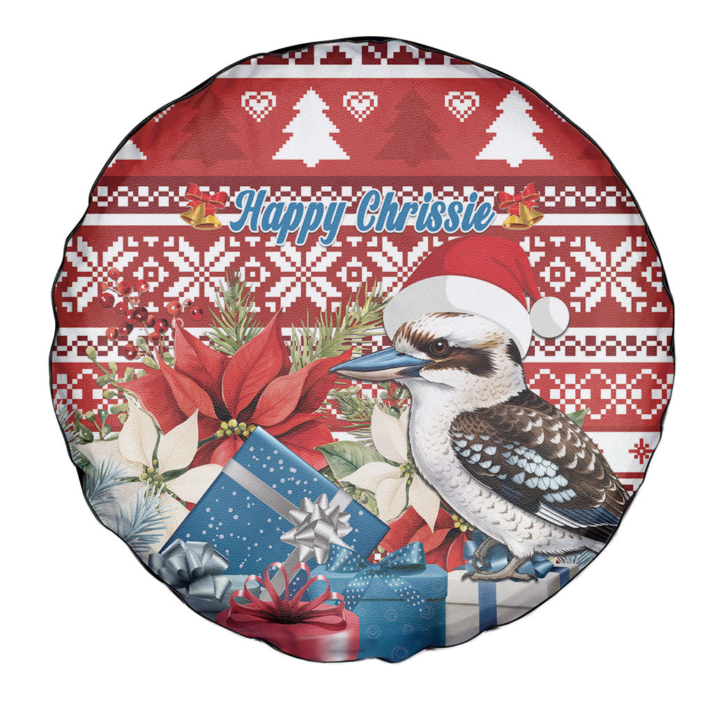 Australia Christmas In July Spare Tire Cover Kookaburra Santa Red Color