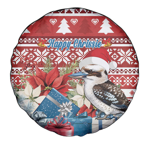 Australia Christmas In July Spare Tire Cover Kookaburra Santa Red Color