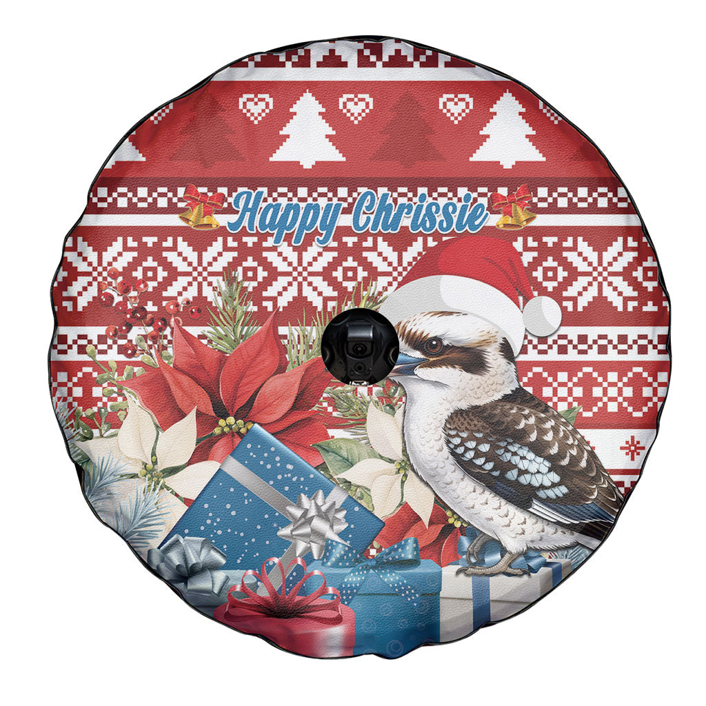 Australia Christmas In July Spare Tire Cover Kookaburra Santa Red Color