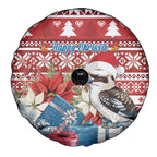 Australia Christmas In July Spare Tire Cover Kookaburra Santa Red Color