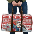 Australia Christmas In July Travel Bag Kookaburra Santa Red Color