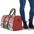 Australia Christmas In July Travel Bag Kookaburra Santa Red Color