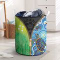 Australian South Sea Islanders National Recognition Day Laundry Basket Aussie Sugar Cane Turtle Aboriginal Style