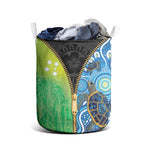 Australian South Sea Islanders National Recognition Day Laundry Basket Aussie Sugar Cane Turtle Aboriginal Style