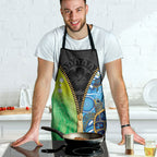 Australian South Sea Islanders National Recognition Day Apron Aussie Sugar Cane Turtle Aboriginal Style