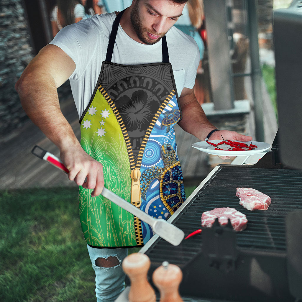 Australian South Sea Islanders National Recognition Day Apron Aussie Sugar Cane Turtle Aboriginal Style