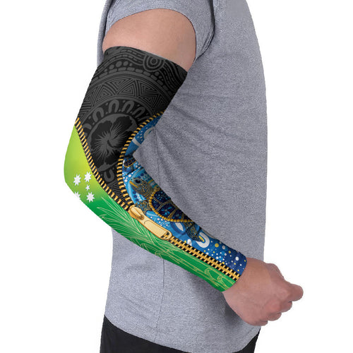 Australian South Sea Islanders National Recognition Day Arm Sleeves Aussie Sugar Cane Turtle Aboriginal Style