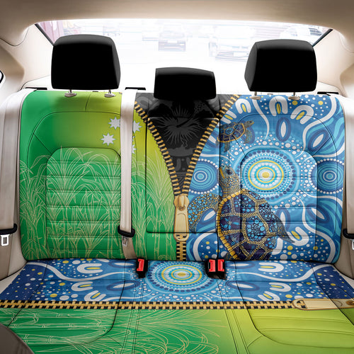 Australian South Sea Islanders National Recognition Day Back Car Seat Cover Aussie Sugar Cane Turtle Aboriginal Style