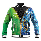 Australian South Sea Islanders National Recognition Day Baseball Jacket Aussie Sugar Cane Turtle Aboriginal Style
