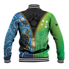 Australian South Sea Islanders National Recognition Day Baseball Jacket Aussie Sugar Cane Turtle Aboriginal Style