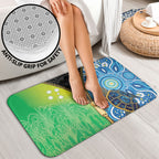 Australian South Sea Islanders National Recognition Day Bathroom Set Aussie Sugar Cane Turtle Aboriginal Style
