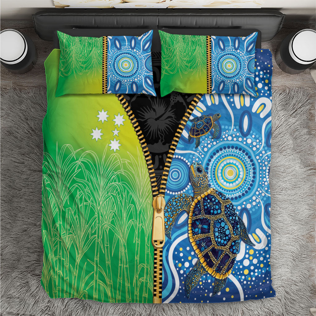 Australian South Sea Islanders National Recognition Day Bedding Set Aussie Sugar Cane Turtle Aboriginal Style