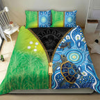 Australian South Sea Islanders National Recognition Day Bedding Set Aussie Sugar Cane Turtle Aboriginal Style