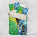 Australian South Sea Islanders National Recognition Day Bedding Set Aussie Sugar Cane Turtle Aboriginal Style