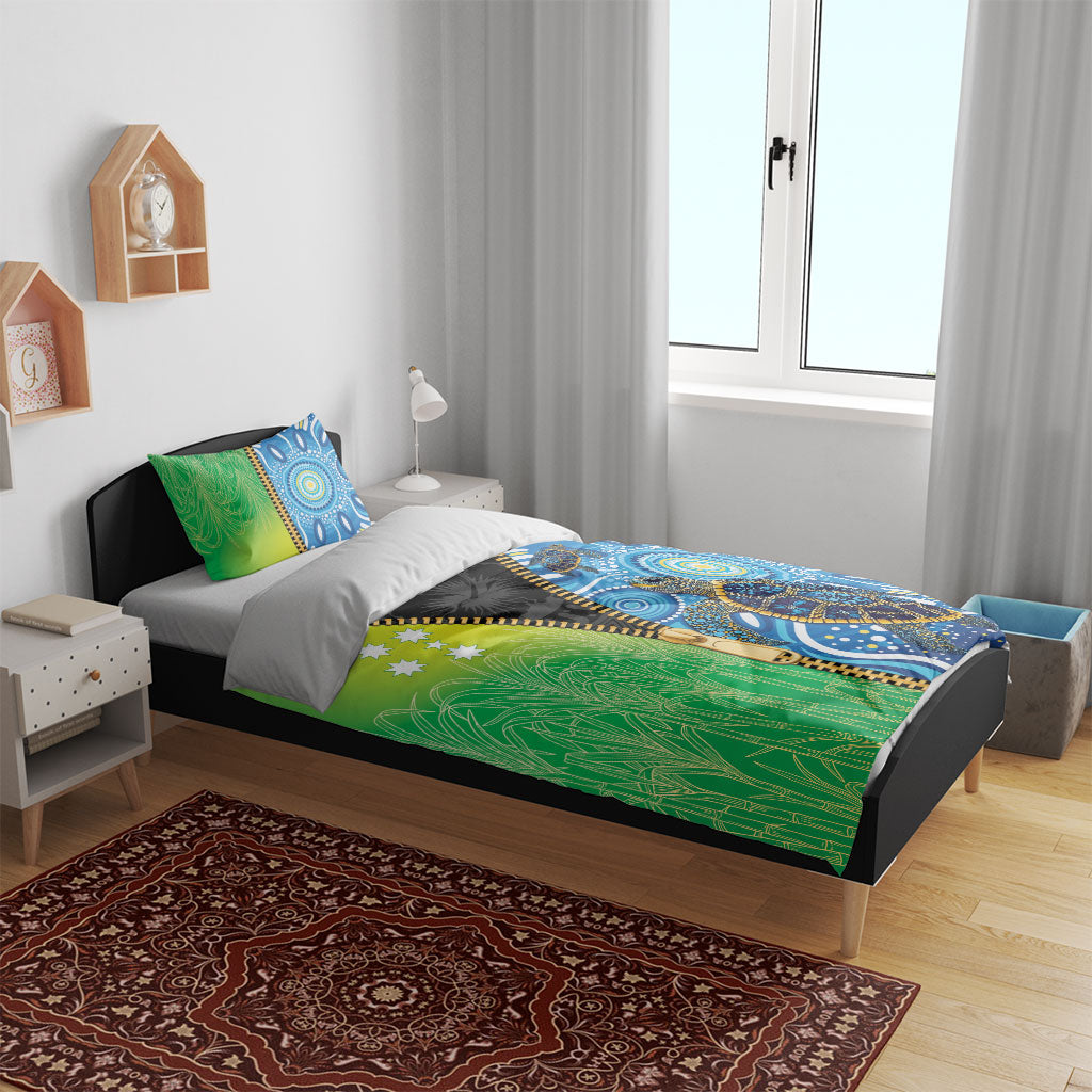 Australian South Sea Islanders National Recognition Day Bedding Set Aussie Sugar Cane Turtle Aboriginal Style