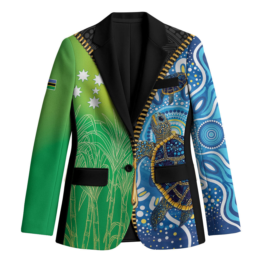 Australian South Sea Islanders National Recognition Day Blazer Aussie Sugar Cane Turtle Aboriginal Style